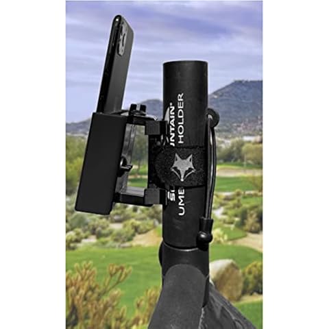Phone Caddy for Push Carts - Phone Mount for Golf Push Carts - Works for Both Riding and Push Carts - Fits All Smart Phones (Black) Cover