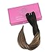Surprise 18 Inch 100% Remy Human Hair Weft Weave Extensions Straight Hair Color #1B Off Black Fading to #6 Cheust Brown and #27 Honey Blonde 100g Each Bundle