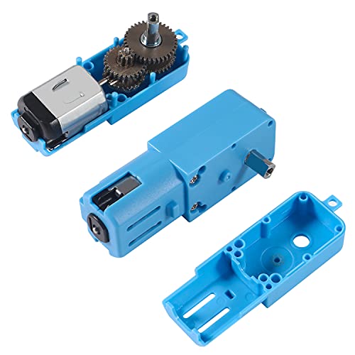 4Pcs Metal Gear Motor Tt Dc 3V-6V Gear Motor Ratio 1:90 All Metal Speed Reducer Gear Box Motor Single Axis Motor For Robot Smart Car Diy Rc Toys Electric Motor Gearbox Blue #TOP4
