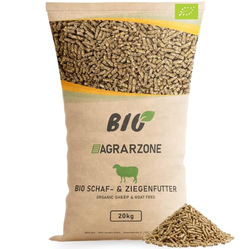Agrarzone Bio Schaffutter Ziegenfutter Pellets 20 kg Schafe Ziegen Lämmer