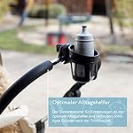 Galdem Universal Becherhalter 360° Gelenk und Anti-Rutsch-Befestigung/Fahrrad, Rollstuhl oder Kinderwagen Getränkehalter/Cupholder für Babyfalsche, Kaffeebecher und Trinkflasche