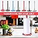 JOGREFUL Paper Towel Holder Stand, Cast Iron Kitchen Paper Towel Countertop Vintage Stand with Weighted-Base, Bathroom Organization for Family Standard Large Size Roll Paper, Classic Style, Red