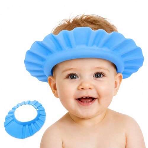 ibasenice Baby Shampoo Visor, Adjustable EVA Shower Cap for Kids