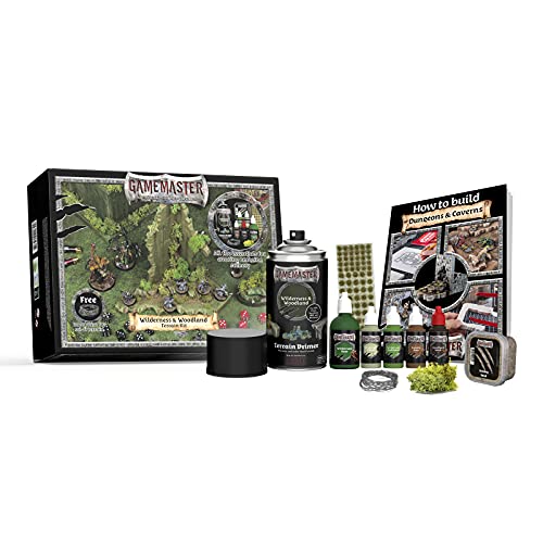The Army Painter Dungeons and Dragons Starter Terrain Paint Set with 5 Terrain Paints, 1 Spray, Basing Materials - Gamemaster (Wilderness & Woodland Terrain Paint Starter Set)