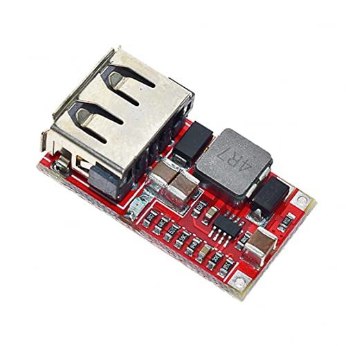 JZK 5 Stück 6–24 V 24 V 12 V auf 5 V 3 A USB Step Down Modul DC-DC Konverter Buck Modul, Effizienz 97,5% Auto USB Handy Ladegerät DIY Modul