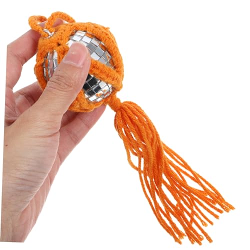 Bola espejada colgante reflectante para decoración de fiestas, bodas y hogar, ornamentación versátil, reutilizable y encantadora para crear ambiente miniatura 5