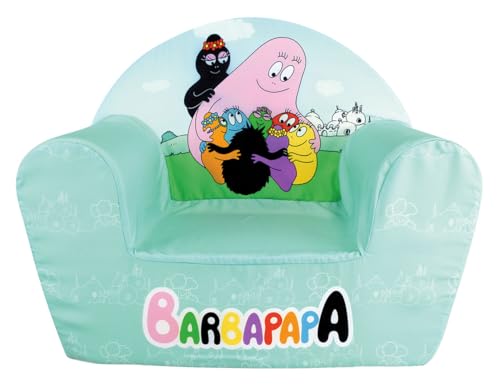 FUN HOUSE 713633 Barbapapa Fauteuil Club Origine France Garantie pour Enfant H.42 X L.52 X P.33 CM, Vert