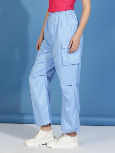 Image of KOTTY Women's High Waist Pleated Wide Leg Trousers