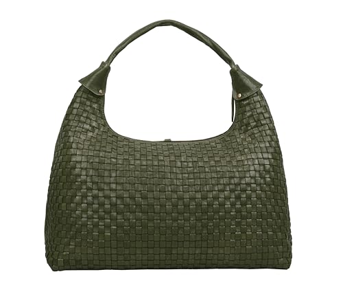 Bolso Tote de cuero trenzado Addison para mujer miniatura 2