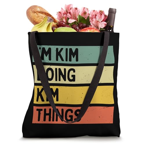 Bolsa Tote con frase personalizada graciosa Kim miniatura 4