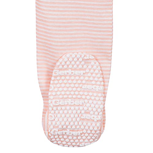Image of Gerber Baby Girls 2-Pack Footed Pajamas
