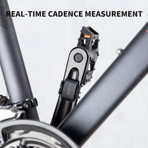 COOSPO BK9C Cadence Sensor,Bluetooth5.0 ANT+ Cycling Cadence Sensor,Wireless RPM Sensor,IP67 Waterproof&350H Battery,Compatible with Rouvy/Zwift/Peloton/Wahoo/Bike Computer