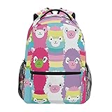 Photo Gallery iubbki zaino divertente con motivo alpaca e lama, zaino da viaggio di grande capacità, zaino casual per scuola, libri, tracolla, borsa per computer portatile, per donne, uomini, ragazze e ragazzi, Photo Gallery iubbki zaino divertente con motivo alpaca e lama, zaino da viaggio di grande capacità, zaino casual per scuola, libri, tracolla, borsa per computer portatile, per donne, uomini, ragazze e ragazzi,