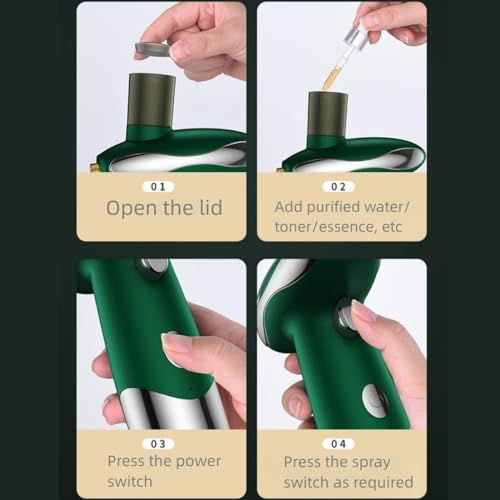 HAMAPI Spray Facial Nano, Vaporizador Facial Portátil, Hidratação, Névoa Facial, Endurecimento da Pe