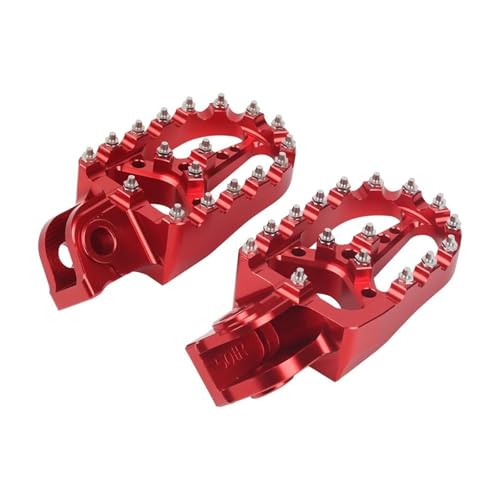 Motorrad-Fußrasten Für Husqvarna TC 65 85 125 250 FC450 TE FE TE125 EF300 FS450 Fußrasten Pedale(Red)