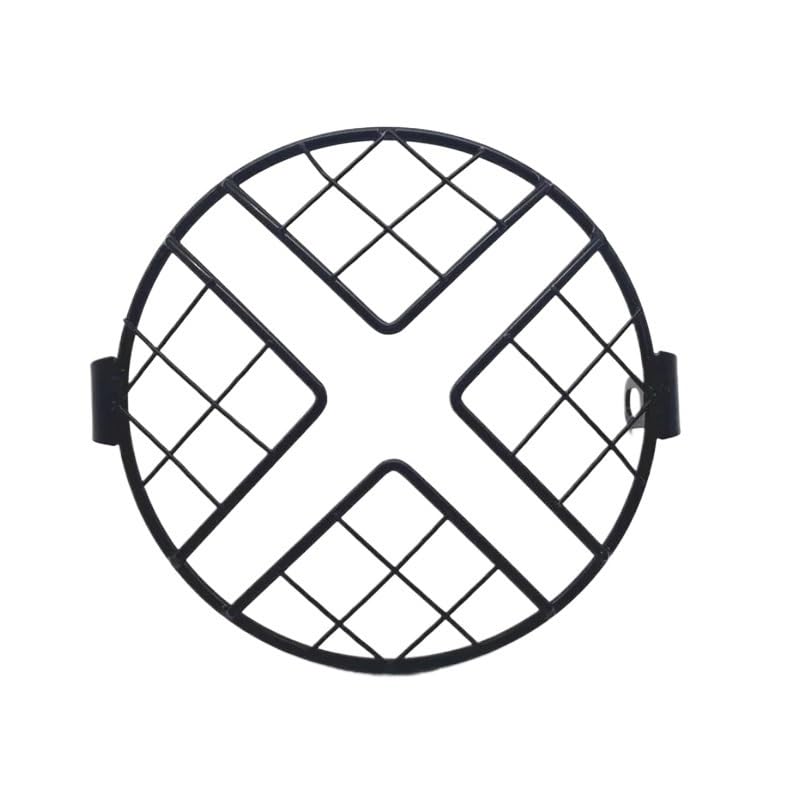Couvercle protection grille phare moto custom - Grille de protection pour phare