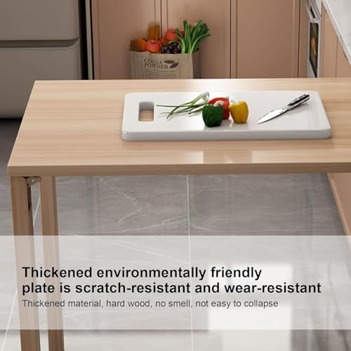 Table pliante murale en bois : solution espace pour cuisine étroite - 3
