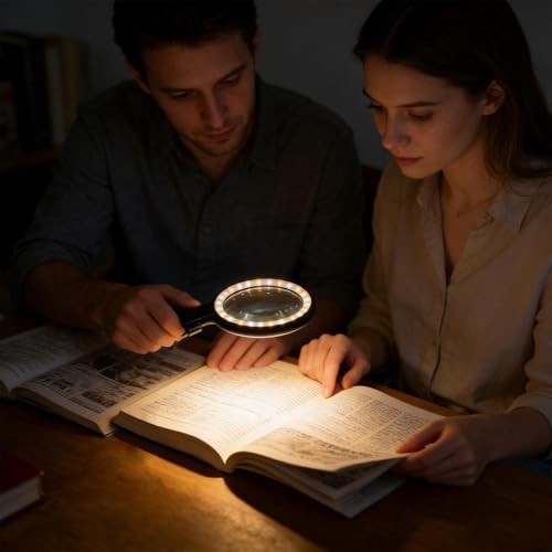 Lupa de costura y artesanía para usar en el sofá con iluminación ajustable 3