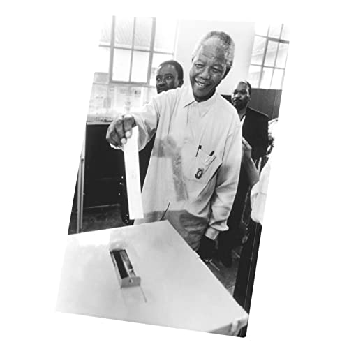 Tableau Nelson Mandela pour mur vide décoration engagée droits humains Afrique du Sud