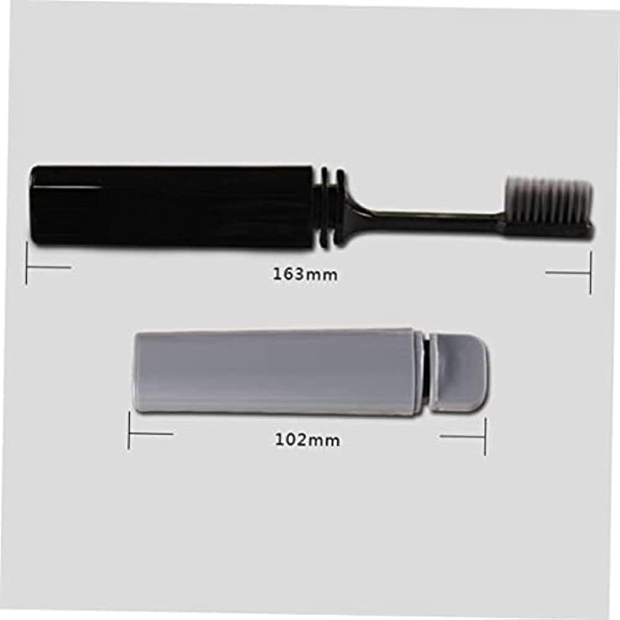 Miniatura 3 de TEONEI Cepillo de dientes plegable de viaje, cepillos de dientes plegables, cepillo de dientes de cuidado personal, 2 unidades