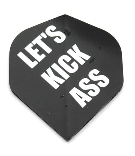 US Darts Sets (15 Flights) Let's Kick Ass Standard Shape Dart Flights - 75 Micron