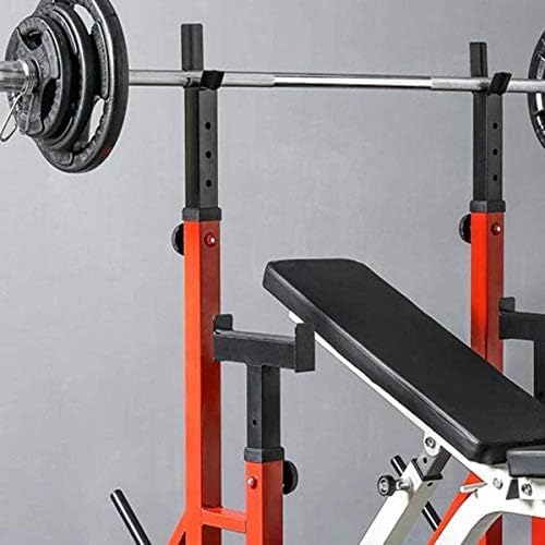 Soporte multifunción ajustable para sentadillas para gimnasio en casa, entrenamiento de fuerza y entrenamientos de cuerpo completo, diseño que ahorra espacio