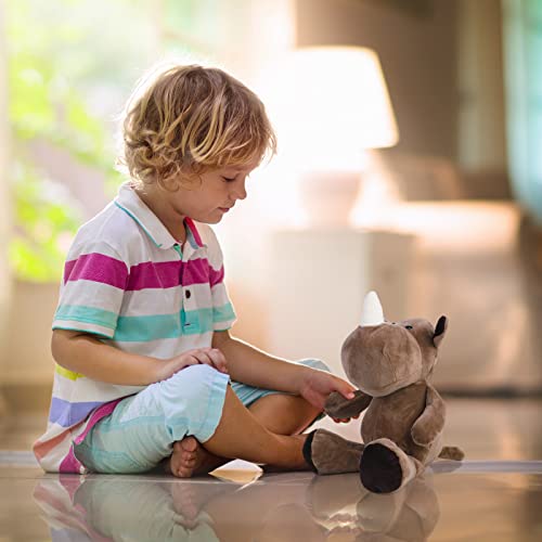 Elcoho 8 Pieces Safari Stuffed Animals Plush Jungle Animal Toys 9.8 Inch Zoo Stuffed Animals Set Cute Plush Toys For Animal Themed Parties Teacher Student Award #TOP6