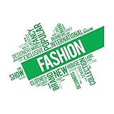 Vinyl Wall Decals Fashion Clothes Brand Office Business Colored 51x70.6cm Multi Color Selection Green