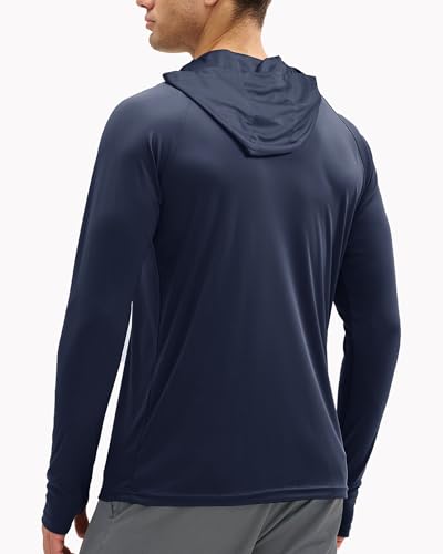 Boladeci Men's UPF 50+ Sun Protection Lightweight Hoodie Shirts Long Sleeve Fishing Shirts SPF UV Hiking Swim3