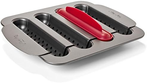 Chef Tony Grease Away Burger Dog Pan, Metallic