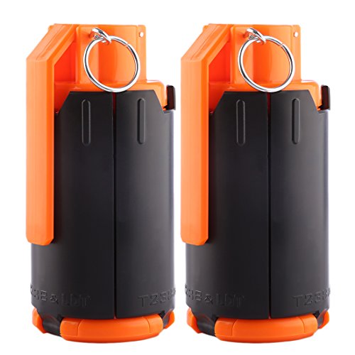 Goshfun CS Grenade, 2Pcs Tactical Grenade Soft Foam Bullets Refill Darts Water Bullet Bomb for Nerf Rival CS Battle Game