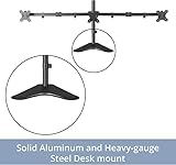 Triple Monitor Stand, Free Standing Three LCD Monitor Fully Adjustable Desk Arm Mount Fits 3 Screens up to 27 inch, 10kg Weight Capacity per Arm, Black - Image 7