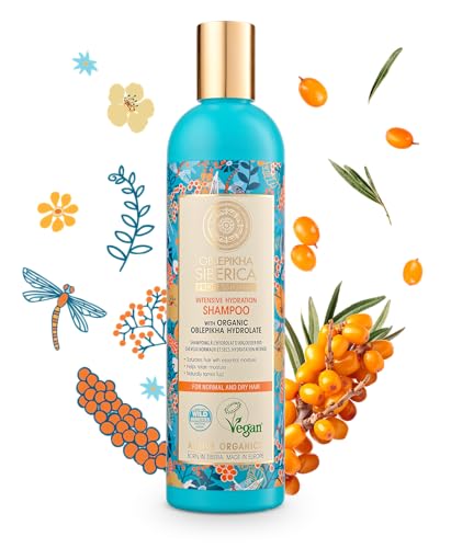 Champú de Oblepikha Para Cabello Normal y Seco Con Espino Cerval De Mar - Nutrición Profunda y Protección del Cuero Cabelludo Sensible - 400 ml