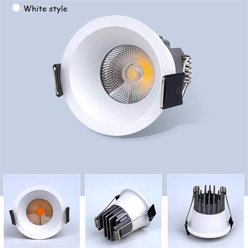 Mini plafonnier lampe dimmable 3W LED spot encastrable meuble et plafond - 5