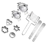 17 tagliapasta per ravioli, in acciaio inox, per ravioli, fai da te, con diverse muffe per gnocchi di Wonton, lasagne e pasta
