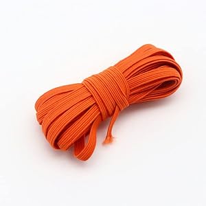 Euxhtywp 5 m elastisches Gummiband Orange