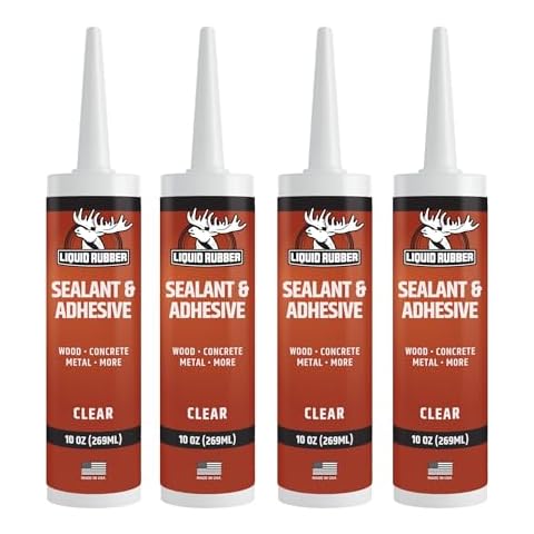 Liquid Rubber Clear Caulk 4 Pack Cover