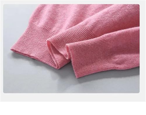 Men Cashmere Sweater Thick Pullover Autumn Winter Warm Classic V-Neck Jumper Light Blue4