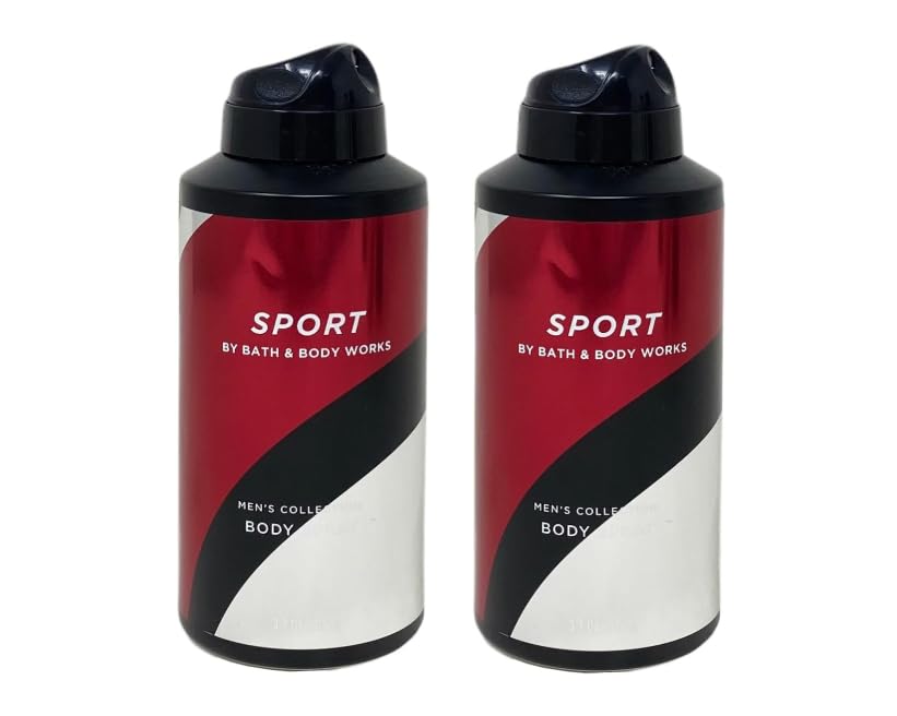 2 SPORT Bath and Body Body Spray For Men deodorant 3.7 Oz