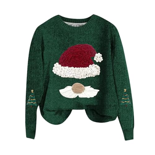 Weihnachtspullover Damen Lustig, Weihnachtspulli Damen Weihnachtsmann...