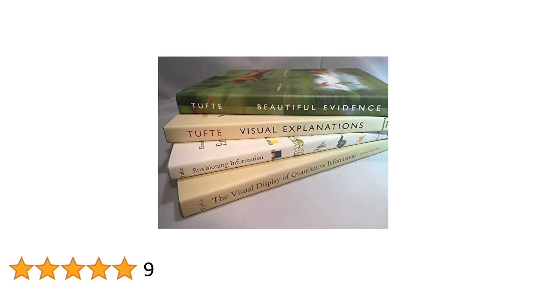 情報視覚化で有名なタフティー（TUFTE）の本　3冊セット　英語版　ハードカバー 情報視覚化で有名なタフティー（TUFTE）の本 3冊セット 英語版