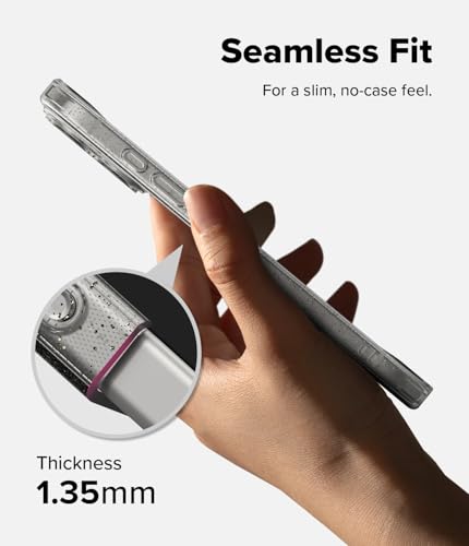 Image of Ringke Air Compatible with iPhone 17 Case [Flexible TPU] Ultra Thin Lightweight Protective Cover - Glitter Clear