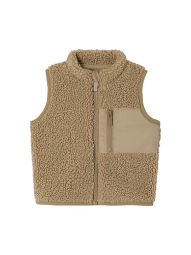 Vertbaudet Baby Weste aus Teddyfleece Taupe 86 Vertbaudet Baby Weste aus Teddyfleece Taupe 86