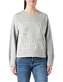 comma pullover rosa der Ausschnitt ist rund Comma CI Damen Langarm Sweatshirt, 90D1 Placed Print wordi, 38