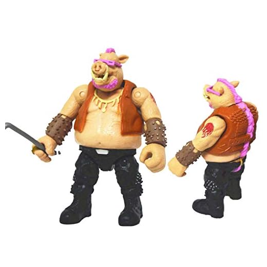 JGUSVYT Teenage Mutant Ninja Turtles figurer Bebop film 2 deluxefigur dockor figurer leksak sköldpaddor set action anime karaktär modell leksaker samling gåva 14 cm