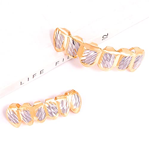 Grillz Hip Hop 18K Robusto Grillz Banhado a Ouro para Homens Grelhadores Dentes para Mulheres Grelha