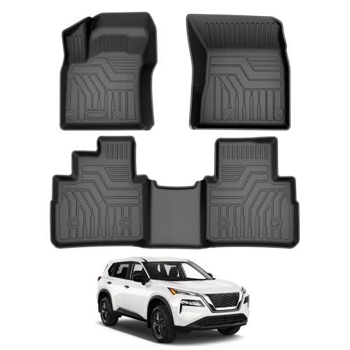 Cacartist Floor Mats Compatible with Nissan Rogue 2021 2022 2023 2024 2025 2026 (No Sport Models)...