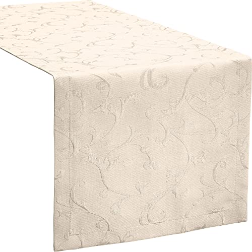 Erwin Müller Tischläufer Düsseldorf bügelfrei Natur Größe 50x150 cm