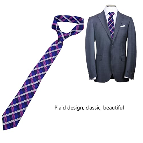 Set de corbata para hombre con diseño a cuadros clásico 3 piezas miniatura 3