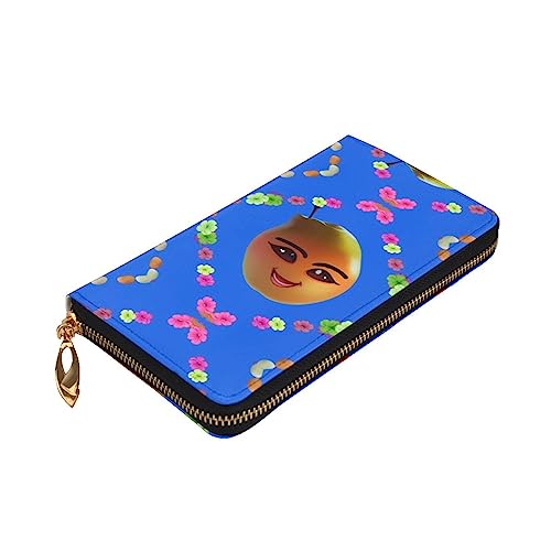Smiley Yellow Pear Long Zip Clutch Wallet - Unisex Phone Case with Credit Card Slots, Coin Compartment, Cash Slot3